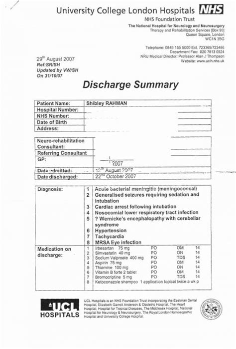Image result for Discharge Progress Note Example
