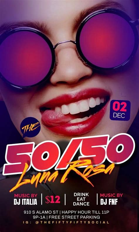 The 50/50 @ Luna Rosa Southtown!, Luna Rosa Puerto Rican Grill y Tapas ...