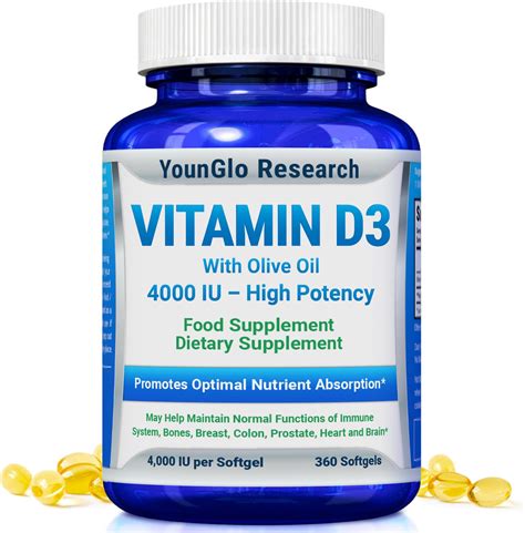 Amazon.com: Incite Nutrition Vitamin D 5000 iu - 400 Premium Vitamin D3 Easy-Swallow Micro ...