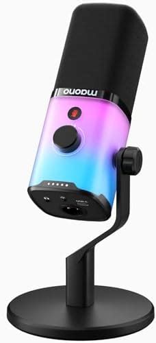 MAONO AU-902 USB Condenser Podcast Microphone, with Dual Volume Control ...