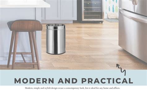 PALOMINO Stainless Steel Plain Dustbin/Waste bin/Trash Bin/Garbage ...