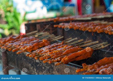 Traditional Thai Chicken Barbecue with Curcuma Powder Herb for Halal ...