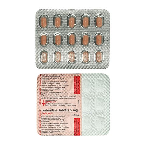 Ivabrad 5 Tablet | Uses, Side Effects, Price | Apollo Pharmacy