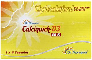 Calciquick D3 60k Capsules: Uses, Side Effects, Price & Substitutes