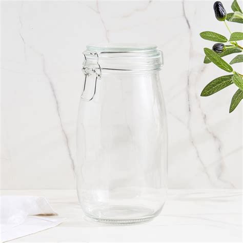 Buy Corsica Shane Glass Storage Jar - 1.5L from Corsica by Home Centre ...