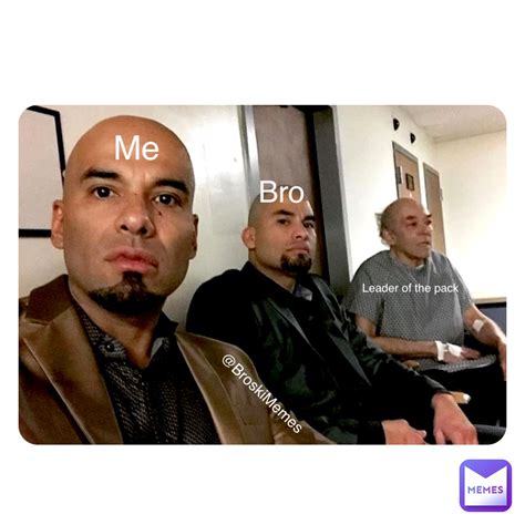 Double tap to edit Me Bro Leader of the pack @BroskiMemes ...