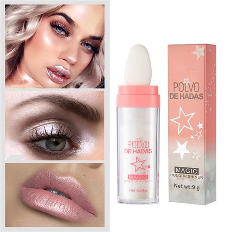 Maepeor Highlighter Powder 6 Colors Shimmer Not Sticky Brighten ...