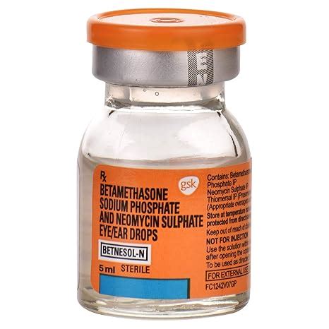 Betnesol N - Bottle of 5 ml Eye/Ear Drops : Amazon.in: Health ...