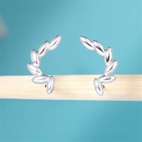 Ivy Climber Silver Earrings