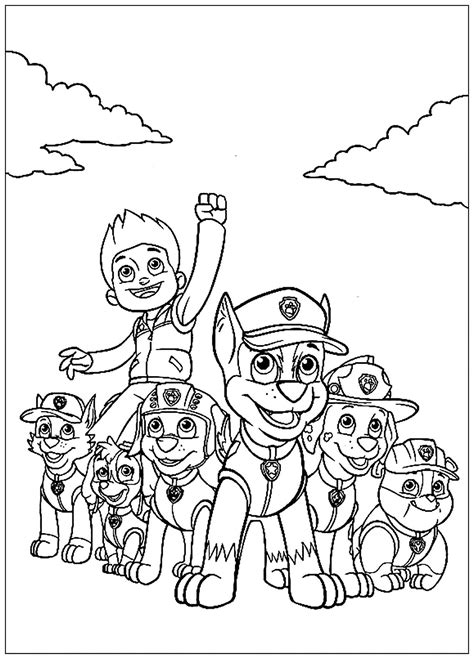 Pat Patrol : Mission accomplished - Paw Patrol Coloring Pages