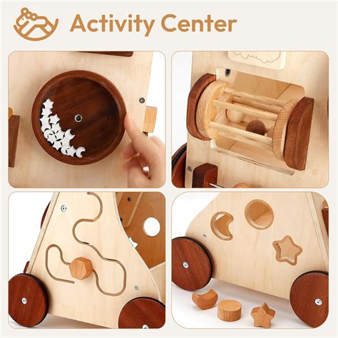 Woodtoe Wooden Baby Walker, Montessori Push Walker, India | Ubuy