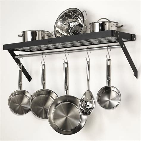 Aga wall pan racks - black coated steel (various sizes) | Blake & Bull ...