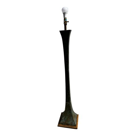 Vintage Bronze Floor Lamp by Stewart Ross | Chairish