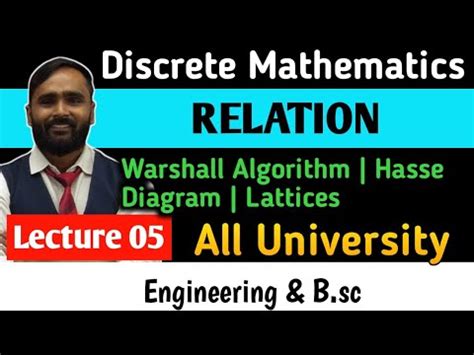 Warshall algorithm - Hasse diagram - Lattices Video Lecture - Crash ...