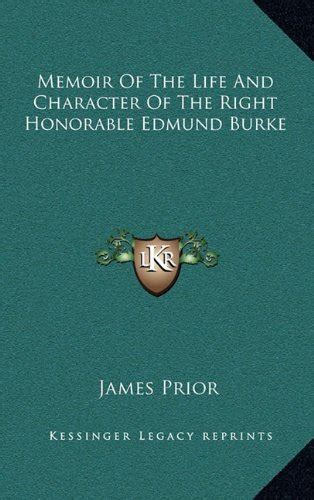 Buy Memoir of the Life and Character of the Right Honorable Edmund ...