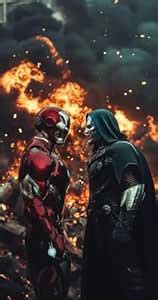 PosterGallery Doctor Doom And Iron Man Fighting Mode Posters Without ...