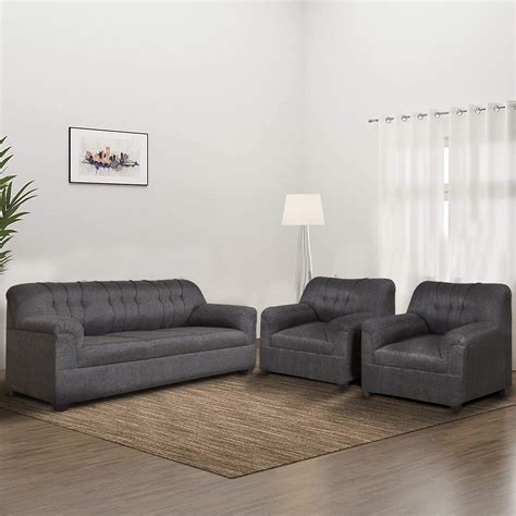 HMG Marvel 5- to 6-Person Sofa 3-1-1 Sofa Set For Living Room (Jute ...