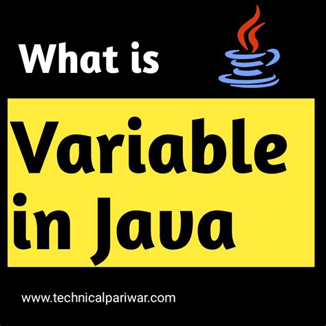 What is Variable in Java in hindi - Technical pariwar