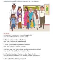 NCERT Book Class 1 Mathematics Lina's Family (Measurement) - Latest ...