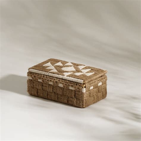 Ivory Jute Storage Box