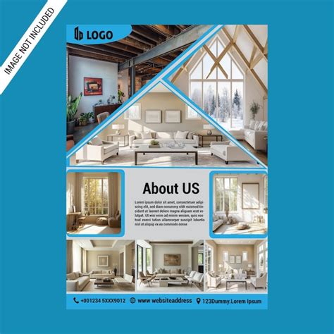 Modern real estate flyer design templates home for sale ads property ...