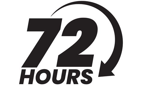 72 Hours logo on transparent background 21286374 PNG