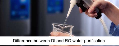 What is the difference between DI and RO water purification
