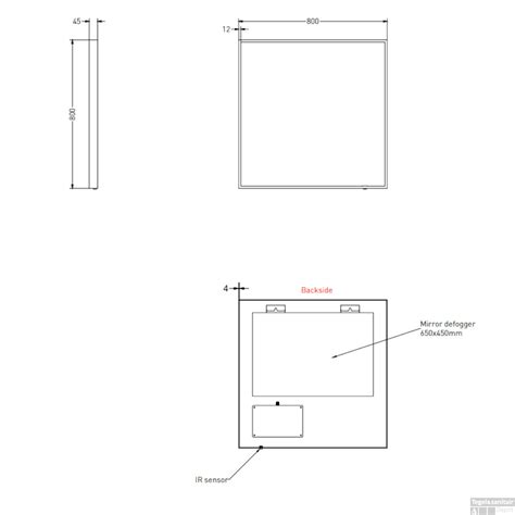 Spiegel Ink SP19 Vierkant In Stalen Kader Met Indirecte Colour Changing ...