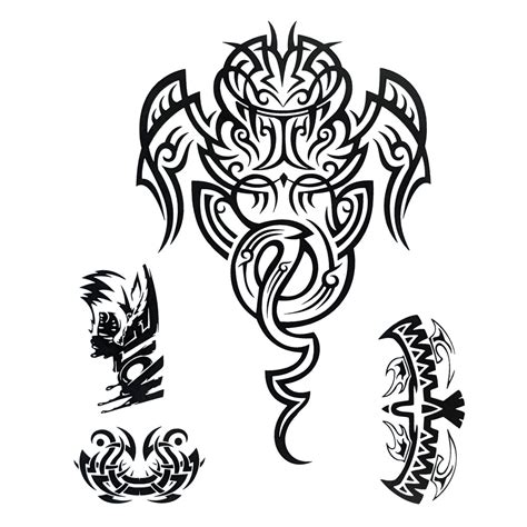 Comet Busters Black Arm Band/Back Temporary Water Tattoo Sticker (BJ15