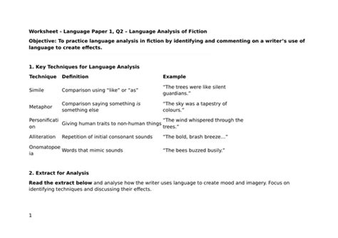 Image result for GCSE English Language Analysis