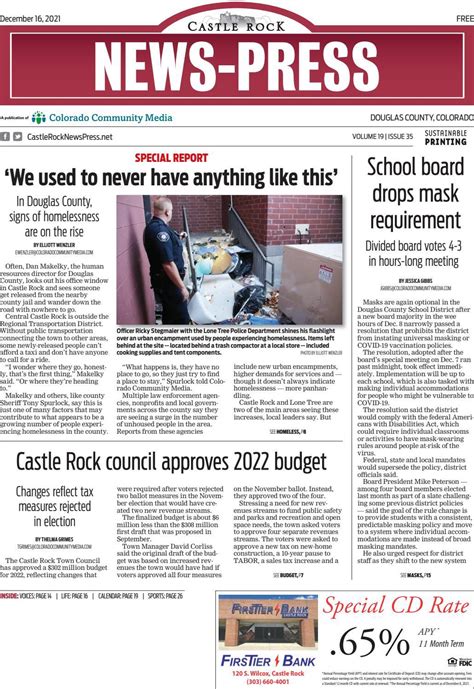 Castle Rock News Press 121621 by Colorado Community Media - Issuu