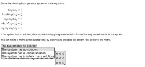 Image result for Solve Homogeneous System Linear Algebra