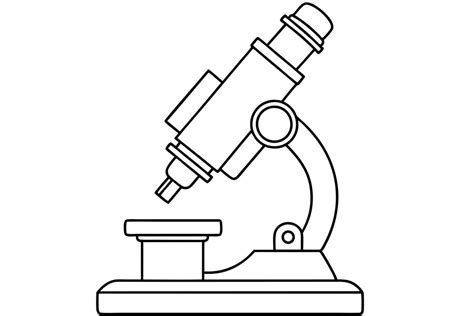 Image result for Microscope Line Drawing