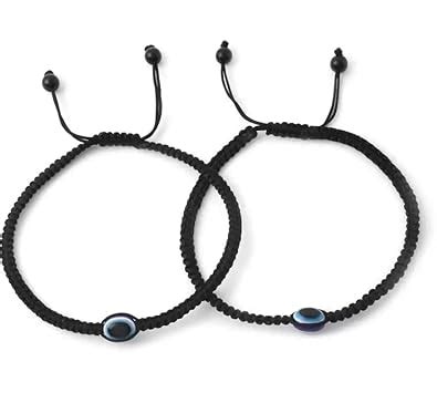 Black Beauty Latest Trend Evil Eye Charms Black Thread Adjustable ...