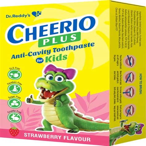 Buy CHEERIO PLUS STRAWBERRY FLAVOUR SUGAR FREE KIDS ANTI CAVETY ...