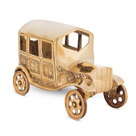 La Grace Brass Vintage Motor Car Showpiece, Antique Figurine Statue for ...