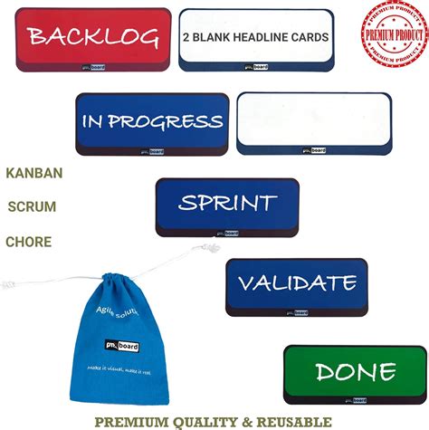 pmxboard Magnetic Kanban Cards. Color-Coded, India | Ubuy