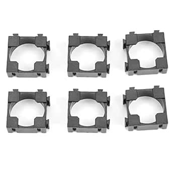 FTVOGUE Cylindrical Battery Bracket, 100Pcs 18650 Li ion Battery Holder ...