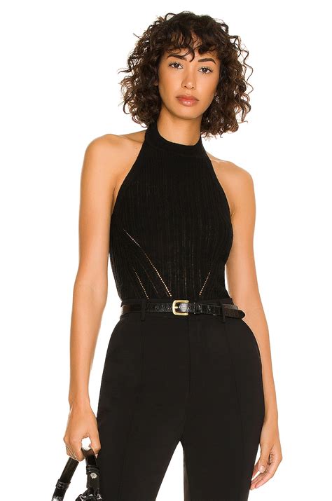 L'Academie Thalia Knit Top in Black | REVOLVE