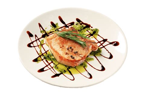 Pan Roasted Pork Chop Closeup Balsamic Vinegar Chop, Rosemary, Seared ...