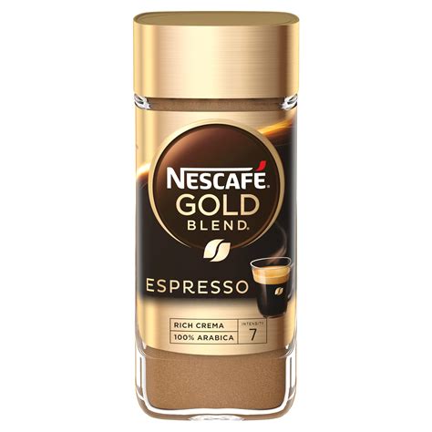 Nescafe Gold Espresso Instant Coffee Italian Style Rich With Crema ...