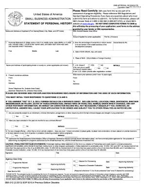 2013 Form SBA 912 Fill Online, Printable, Fillable, Blank - pdfFiller