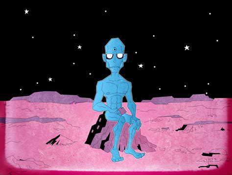 ArtStation - Dr Manhattan on Mars