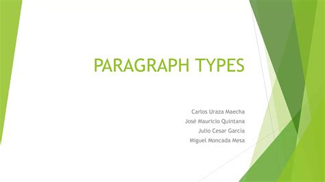 Image result for Pargraph Types