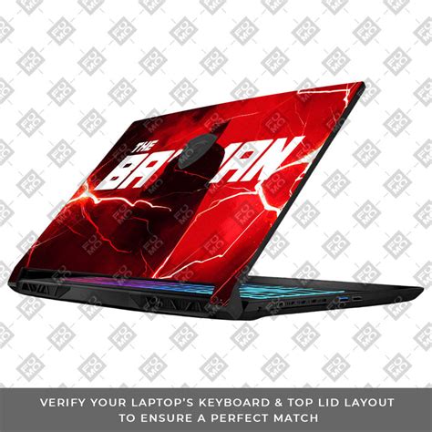 Red Rage Batman MSI Katana 15 B13V 3D Laptop Skin