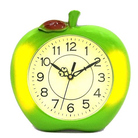 Buy Sigaram Analog Wall Clock, Apple Shape Clock Battery Operated ...