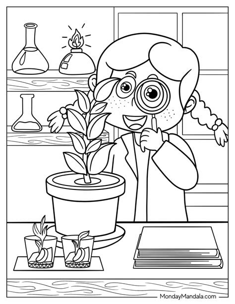 Science Coloring Pages 的图像结果