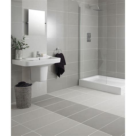 Rectangular Regal® grey matt tiles are suitable for use on floors ...