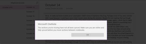 Image result for OneNote Misplaced Sections Error