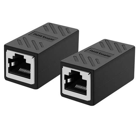 Dinger RJ45 Coupler 2 Pack Ethernet Inline Coupler with 4pcs RJ45 ...